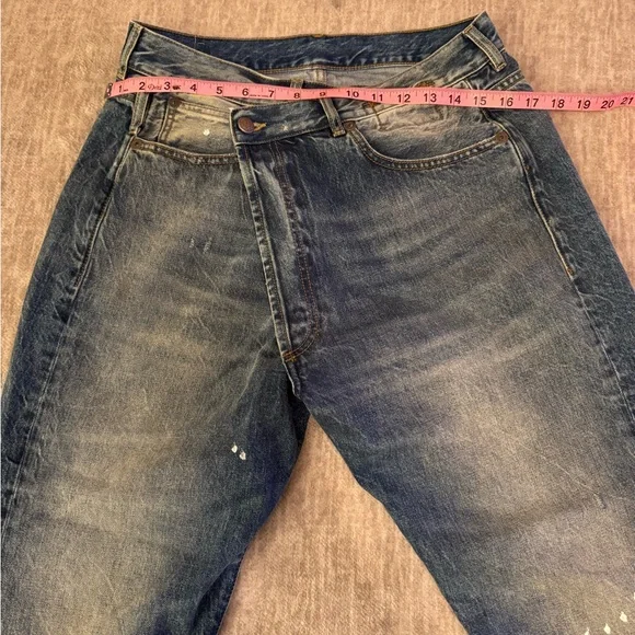 R13 crossover boyfriend jeans in Jasper - Picture 12 of 13